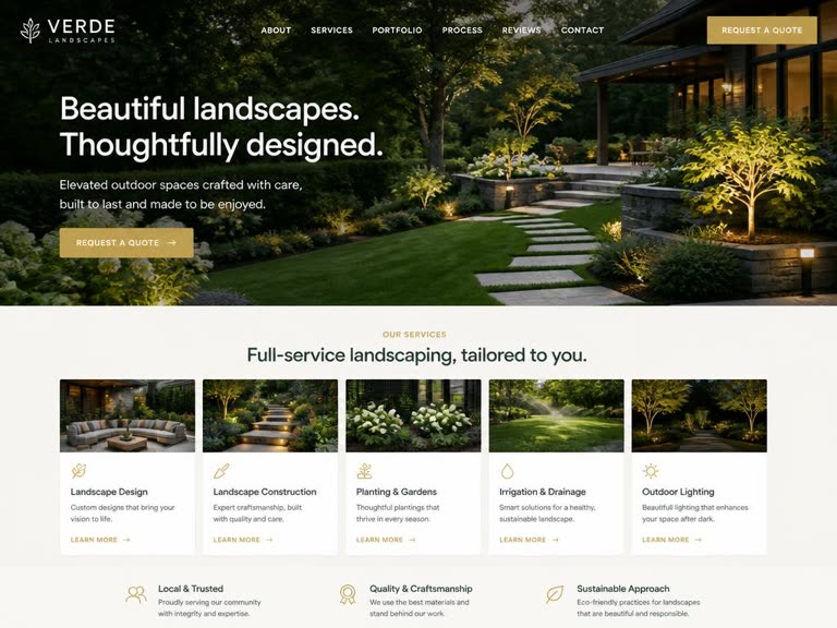 Rivera Landscaping — What changed